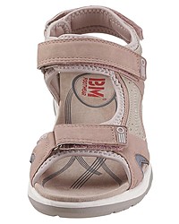 rosa flache Sandalen aus Leder von Be Mega