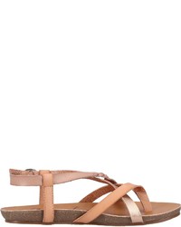 rosa flache Sandalen aus Leder von Blowfish