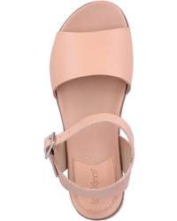 rosa flache Sandalen aus Leder von Kickers
