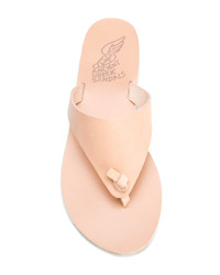 rosa flache Sandalen aus Leder von Ancient Greek Sandals
