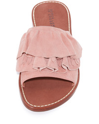 rosa flache Sandalen aus Wildleder von Derek Lam 10 Crosby