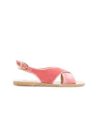 rosa flache Sandalen von Ancient Greek Sandals