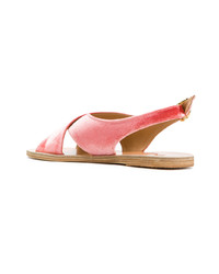 rosa flache Sandalen von Ancient Greek Sandals
