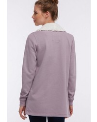 rosa Fleece-Mantel von Dreimaster