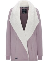 rosa Fleece-Mantel von Dreimaster