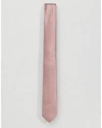 rosa gepunktete Krawatte von Asos