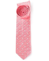 rosa gepunktete Krawatte von DSQUARED2