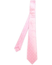 rosa gepunktete Krawatte von Kiton