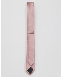 rosa gepunktete Krawatte von Asos
