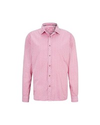 rosa gepunktetes Langarmhemd von Camp David