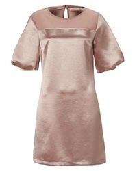rosa gerade geschnittenes Kleid aus Seide von Sienna