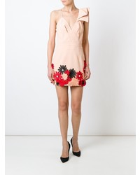 rosa gerade geschnittenes Kleid mit Blumenmuster von Emanuel Ungaro