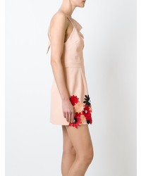 rosa gerade geschnittenes Kleid mit Blumenmuster von Emanuel Ungaro