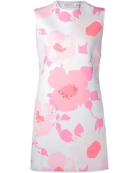 rosa gerade geschnittenes Kleid mit Blumenmuster von Victoria Beckham