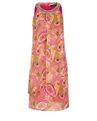 rosa gerade geschnittenes Kleid mit Paisley-Muster von s.Oliver BLACK LABEL