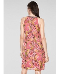 rosa gerade geschnittenes Kleid mit Paisley-Muster von s.Oliver BLACK LABEL