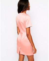 rosa gerade geschnittenes Kleid von Warehouse