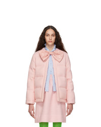 rosa gesteppte Tweed-Jacke von Gucci