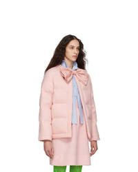 rosa gesteppte Tweed-Jacke von Gucci