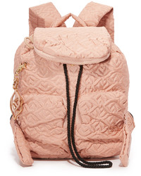 rosa gesteppter Nylon Rucksack