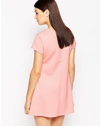 rosa gestepptes schwingendes Kleid von AX Paris