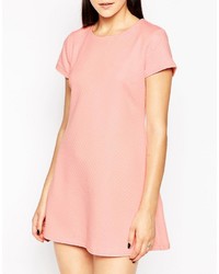 rosa gestepptes schwingendes Kleid von AX Paris