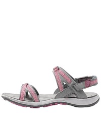 rosa Gummi flache Sandalen von Eddie Bauer