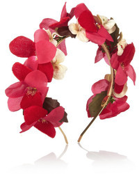 rosa Haarband mit Blumenmuster von Eugenia Kim