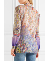 rosa Hemd mit Paisley-Muster von Etro