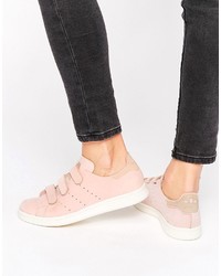 rosa hohe Sneakers aus Leder von adidas