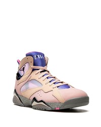 rosa hohe Sneakers aus Leder von Jordan