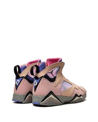 rosa hohe Sneakers aus Leder von Jordan