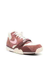 rosa hohe Sneakers aus Leder von Nike