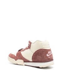 rosa hohe Sneakers aus Leder von Nike