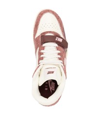 rosa hohe Sneakers aus Leder von Nike