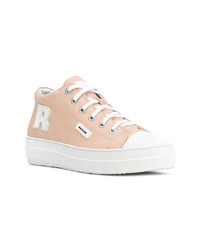 rosa hohe Sneakers aus Leder von Rucoline