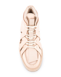 rosa hohe Sneakers aus Leder von Hender Scheme