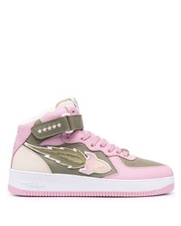 rosa hohe Sneakers aus Leder von Enterprise Japan