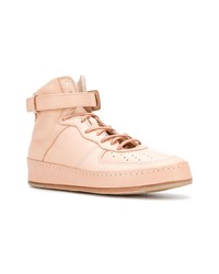 rosa hohe Sneakers aus Leder von Hender Scheme