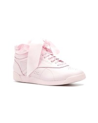 rosa hohe Sneakers aus Leder von Reebok