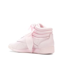 rosa hohe Sneakers aus Leder von Reebok