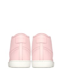 rosa hohe Sneakers aus Leder von Saint Laurent