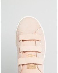 rosa hohe Sneakers aus Leder von adidas