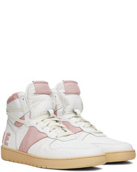 rosa hohe Sneakers aus Leder von Rhude