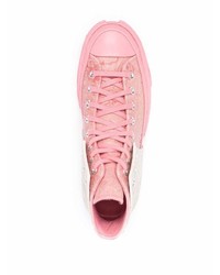 rosa hohe Sneakers aus Leder von Converse