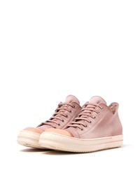 rosa hohe Sneakers aus Segeltuch von Rick Owens DRKSHDW