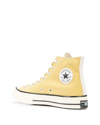 rosa hohe Sneakers aus Segeltuch von Converse