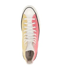 rosa hohe Sneakers aus Segeltuch von Converse