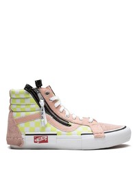 rosa hohe Sneakers aus Segeltuch von Vans