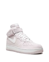 rosa hohe Sneakers aus Wildleder von Nike